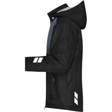 Padded Hardshell Workwear Jacket - Professionelle, wattierte, wind- und wasserdichte, atmungsaktive Arbeitsjacke für extreme Wetterbedingungen (black / carbon) (Art.-Nr. CA259817)