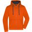 Men's Hooded Jacket - Premium Sweatjacke mit Bionic®-Finish [Gr. XXL] (dark-orange/carbon) (Art.-Nr. CA260262)