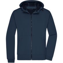 Men's Hooded Softshell Jacket - Softshelljacke mit Kapuze im sportlichen Design [Gr. L] (navy/navy) (Art.-Nr. CA260801)