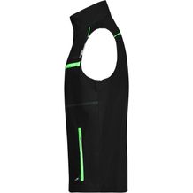 Workwear Vest - COLOR - - Funktionelle Weste im sportlichen Look mit hochwertigen Details [Gr. XL] (schwarz / grün) (Art.-Nr. CA261086)