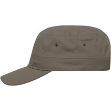 Military Cap - Trendiges Cap im Military-Stil aus robustem Baumwollcanvas (braun / grün / oliv) (Art.-Nr. CA261138)