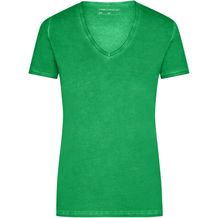Ladies' Gipsy T-Shirt - Trendiges T-Shirt mit V-Ausschnitt [Gr. S] (fern-green) (Art.-Nr. CA261370)