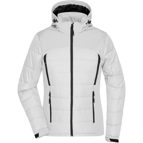 Ladies' Outdoor Hybrid Jacket - Thermojacke in attraktivem Materialmix [Gr. L] (Art.-Nr. CA261443) - Steppelemente mit Wattierung, elastische...