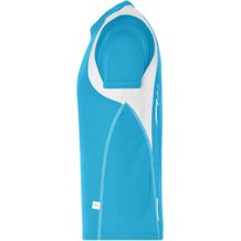 Running-T Junior - Atmungsaktives Laufshirt [Gr. XL] (weiß / blau) (Art.-Nr. CA261572)