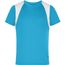 Running-T Junior - Atmungsaktives Laufshirt [Gr. XL] (turquoise/white) (Art.-Nr. CA261572)