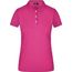 Ladies' Elastic Piqué Polo - Kurzarm Damen Poloshirt mit hohem Tragekomfort [Gr. L] (pink) (Art.-Nr. CA261598)
