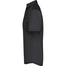 Men's Business Shirt Short-Sleeved - Klassisches Shirt aus strapazierfähigem Mischgewebe [Gr. 6XL] (schwarz) (Art.-Nr. CA262624)