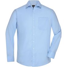 Men's Shirt Longsleeve Micro-Twill - Klassisches Shirt in pflegeleichter Baumwollqualität [Gr. L] (light-blue) (Art.-Nr. CA262765)