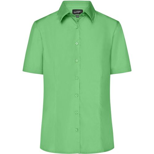 Ladies' Business Shirt Short-Sleeved - Klassisches Shirt aus strapazierfähigem Mischgewebe [Gr. XS] (Art.-Nr. CA262840) - Pflegeleichte Popeline-Qualität mi...