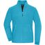 Ladies' Bonded Fleece Jacket - Fleecejacke mit kontrastfarbiger Innenseite [Gr. XXL] (turquoise/dark-grey) (Art.-Nr. CA263144)