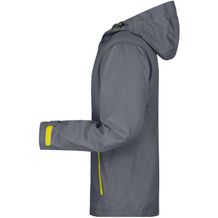 Men's Outdoor Jacket - Ultraleichte Softshell-Jacke für extreme Wetterbedingungen [Gr. XL] (Grau / Gelb) (Art.-Nr. CA263231)