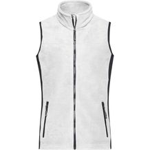 Ladies' Workwear Fleece Vest - Strapazierfähige Fleeceweste im Materialmix [Gr. 4XL] (white/carbon) (Art.-Nr. CA263702)