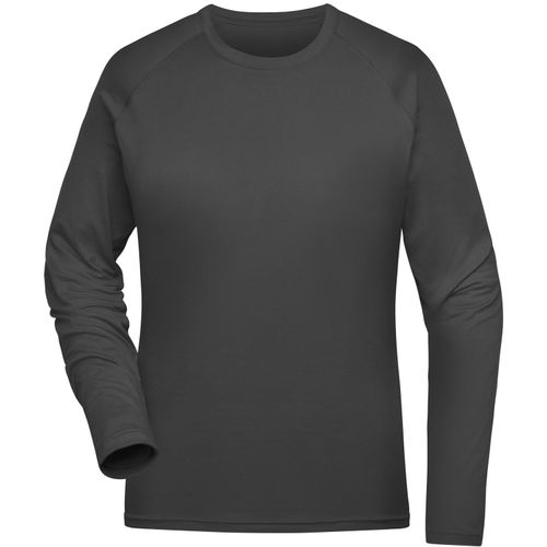 Ladies' Sports Shirt Long-Sleeved - Langarm Funktionsshirt aus recyceltem Polyester für Sport und Fitness [Gr. XL] (Art.-Nr. CA263818) - Atmungsaktiv und feuchtigkeitsregulieren...
