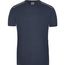 Men's Workwear T-Shirt - Strapazierfähiges und pflegeleichtes T-shirt mit Kontrastpaspel [Gr. 6XL] (navy) (Art.-Nr. CA266258)