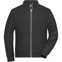 Men's Doubleface Work Jacket - Funktionelle Jacke mit Stehkragen und Kängurutasche [Gr. 4XL] (black) (Art.-Nr. CA266758)