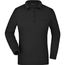 Ladies' Workwear Polo Pocket Longsleeve - Pflegeleichtes und strapazierfähiges Langarm Polo mit Brusttasche [Gr. 3XL] (black) (Art.-Nr. CA266776)