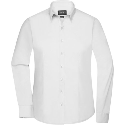 Ladies' Shirt Longsleeve Poplin - Klassisches Shirt aus pflegeleichtem Mischgewebe [Gr. XL] (Art.-Nr. CA267932) - Popeline-Qualität mit Easy-Care-Ausrüs...