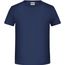 Boys' Basic-T - T-Shirt für Kinder in klassischer Form [Gr. M] (navy) (Art.-Nr. CA268086)