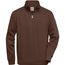 Workwear Half Zip Sweat - Sweatshirt mit Stehkragen und Reißverschluss [Gr. XS] (Brown) (Art.-Nr. CA268357)