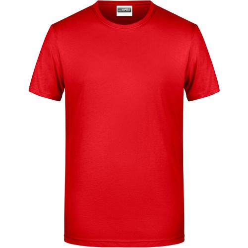 Men's Basic-T - Herren T-Shirt in klassischer Form [Gr. L] (Art.-Nr. CA268689) - 100% gekämmte, ringgesponnene BIO-Baumw...