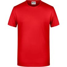 Men's Basic-T - Herren T-Shirt in klassischer Form [Gr. L] (tomato) (Art.-Nr. CA268689)