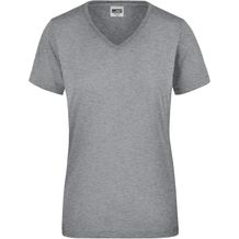 Ladies' Workwear T-Shirt - Strapazierfähiges und pflegeleichtes T-Shirt [Gr. 3XL] (grey-heather) (Art.-Nr. CA269329)