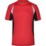 Men's Running-T - Atmungsaktives Laufshirt [Gr. M] (red/black) (Art.-Nr. CA270027)