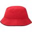 Fisherman Piping Hat for Kids - Trendiger Kinderhut aus weicher Baumwolle (red/black) (Art.-Nr. CA271296)