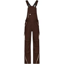 Workwear Pants with Bib - Funktionelle Latzhose im sportlichen Look mit hochwertigen Details [Gr. 42] (brown/stone) (Art.-Nr. CA271999)
