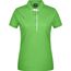 Ladies' Polo Single Stripe - Klassisches Polo mit Kontrastelementen [Gr. L] (lime-green/white) (Art.-Nr. CA272378)
