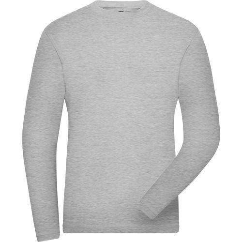 Men's BIO Stretch-Longsleeve Work - Langarm Shirt aus weichem Elastic-Single-Jersey [Gr. 4XL] (Art.-Nr. CA272867) - Gekämmte, ringgesponnene BIO-Baumwolle,...