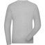 Men's BIO Stretch-Longsleeve Work - Langarm Shirt aus weichem Elastic-Single-Jersey [Gr. 4XL] (grey-heather) (Art.-Nr. CA272867)