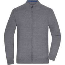 Men's Zip Cardigan - Klassische Strickjacke mit Reißverschluss [Gr. XXL] (grey-heather) (Art.-Nr. CA273322)