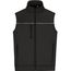 Hybrid Workwear Vest - Robuste Weste mit dezentem Druck im Materialmix [Gr. 6XL] (carbon/black) (Art.-Nr. CA273323)