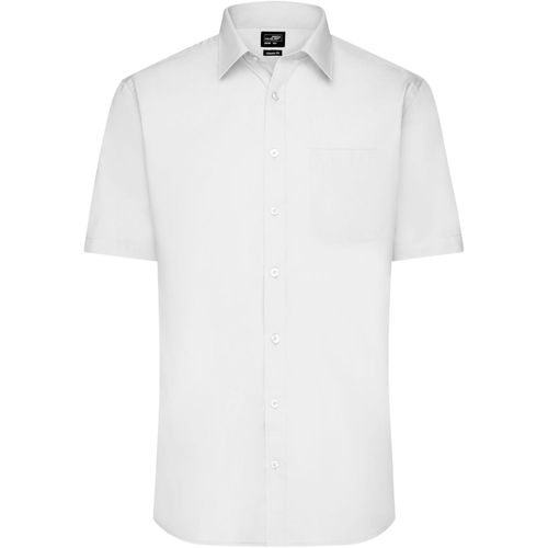 Men's Shirt Shortsleeve Poplin - Klassisches Shirt aus pflegeleichtem Mischgewebe [Gr. XXL] (Art.-Nr. CA275002) - Popeline-Qualität mit Easy-Care-Ausrüs...