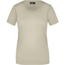 Ladies' Basic-T - Leicht tailliertes T-Shirt aus Single Jersey [Gr. XXL] (stone) (Art.-Nr. CA275255)