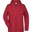Ladies' Zip Hoody - Sweatjacke mit Kapuze und Reißverschluss [Gr. XL] (carmine-red-melange) (Art.-Nr. CA275697)
