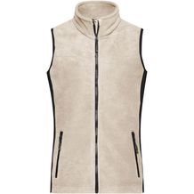 Ladies' Workwear Fleece Vest - Strapazierfähige Fleeceweste im Materialmix [Gr. 3XL] (stone/black) (Art.-Nr. CA276773)