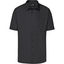Men's Business Shirt Short-Sleeved - Klassisches Shirt aus strapazierfähigem Mischgewebe [Gr. 3XL] (black) (Art.-Nr. CA276954)