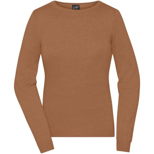 Ladies' Round-Neck Pullover - Klassischer Baumwoll-Pullover [Gr. XS] (Art.-Nr. CA277633) - Leichte Strickqualität
Rundhals-Ausschn...