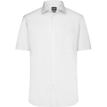 Men's Shirt Shortsleeve Micro-Twill - Klassisches Shirt in pflegeleichter Baumwollqualität [Gr. S] (white) (Art.-Nr. CA280903)