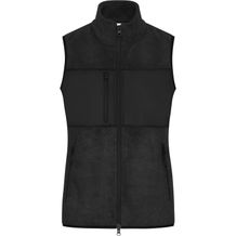 Ladies' Fleece Vest - Fleeceweste im Materialmix [Gr. XXL] (black/black) (Art.-Nr. CA282722)