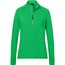 Ladies' Sports Shirt Half-Zip - Langarm-Shirt mit Reißverschluss für Sport und Freizeit [Gr. XS] (fern-green) (Art.-Nr. CA283343)