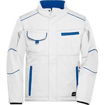 Workwear Softshell Padded Jacket - Funktionelle Softshelljacke mit warmem Innenfutter [Gr. M] (white/royal) (Art.-Nr. CA283415)