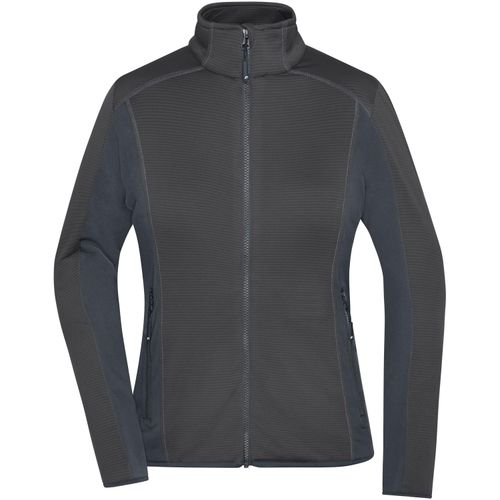 Ladies' Structure Fleece Jacket - Stretchfleecejacke im sportlichen Look [Gr. L] (Art.-Nr. CA284747) - Angenehm weiche, bi-elastische, pflegele...