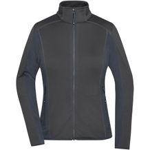 Ladies' Structure Fleece Jacket - Stretchfleecejacke im sportlichen Look [Gr. L] (black/carbon) (Art.-Nr. CA284747)