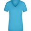 Ladies' Stretch V-T - T-Shirt aus weichem Elastic-Single-Jersey [Gr. M] (Turquoise) (Art.-Nr. CA286176)