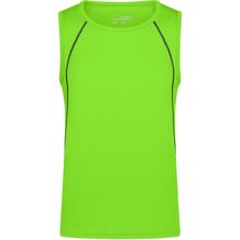 Men's Sports Tanktop - Funktionstop für Fitness und Sport [Gr. L] (bright-green/black) (Art.-Nr. CA286930)