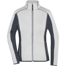 Ladies' Structure Fleece Jacket - Stretchfleecejacke im sportlichen Look [Gr. L] (off-white/carbon) (Art.-Nr. CA286989)