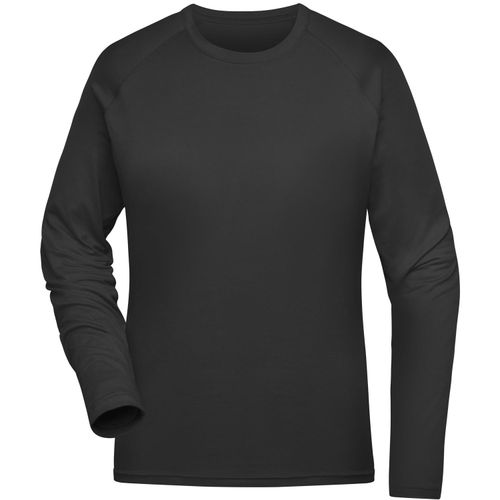 Ladies' Sports Shirt Long-Sleeved - Langarm Funktionsshirt aus recyceltem Polyester für Sport und Fitness [Gr. M] (Art.-Nr. CA289427) - Atmungsaktiv und feuchtigkeitsregulieren...